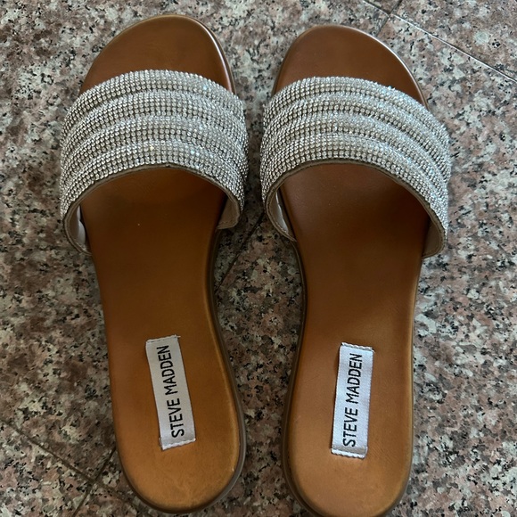 Steve Madden Rhinestone Slides - Picture 2 of 3